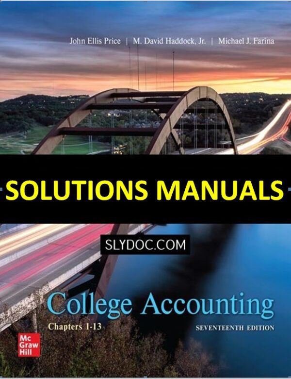 Solutions Manual for College Accounting 17th Edition Price