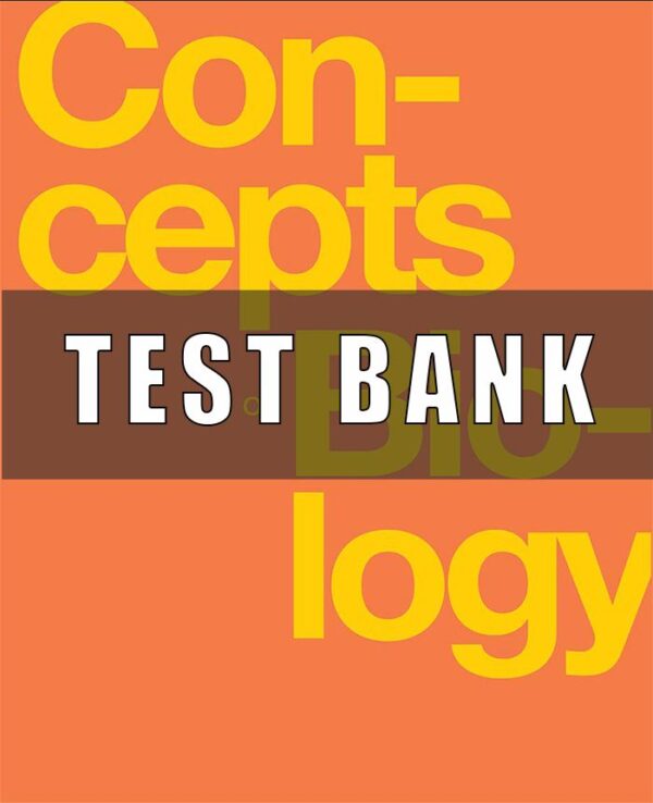 Test Bank for Concepts of Biology 1st Edition Fowler