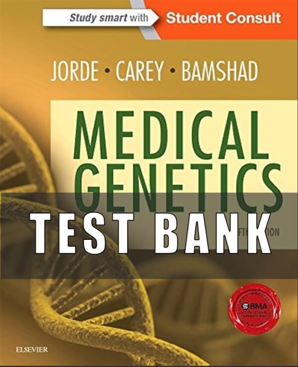 Test Bank for Medical Genetics 5th Jorde