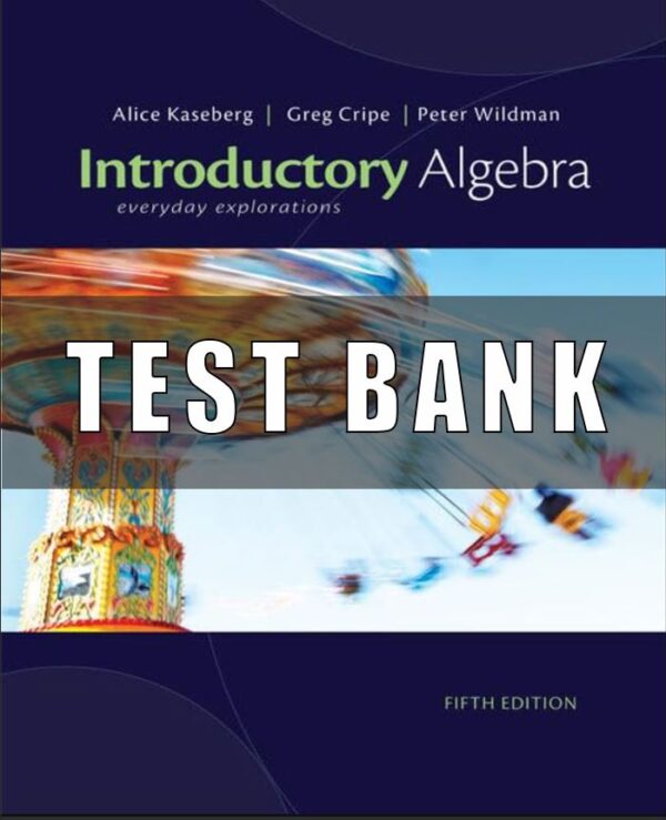 Test Bank For Introductory Algebra Everyday Explorations 5th Edition Alice Kaseberg