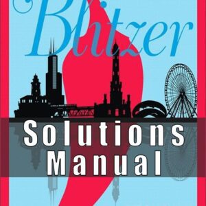 Solutions Manual For Precalculus 6th Edition Blitzer